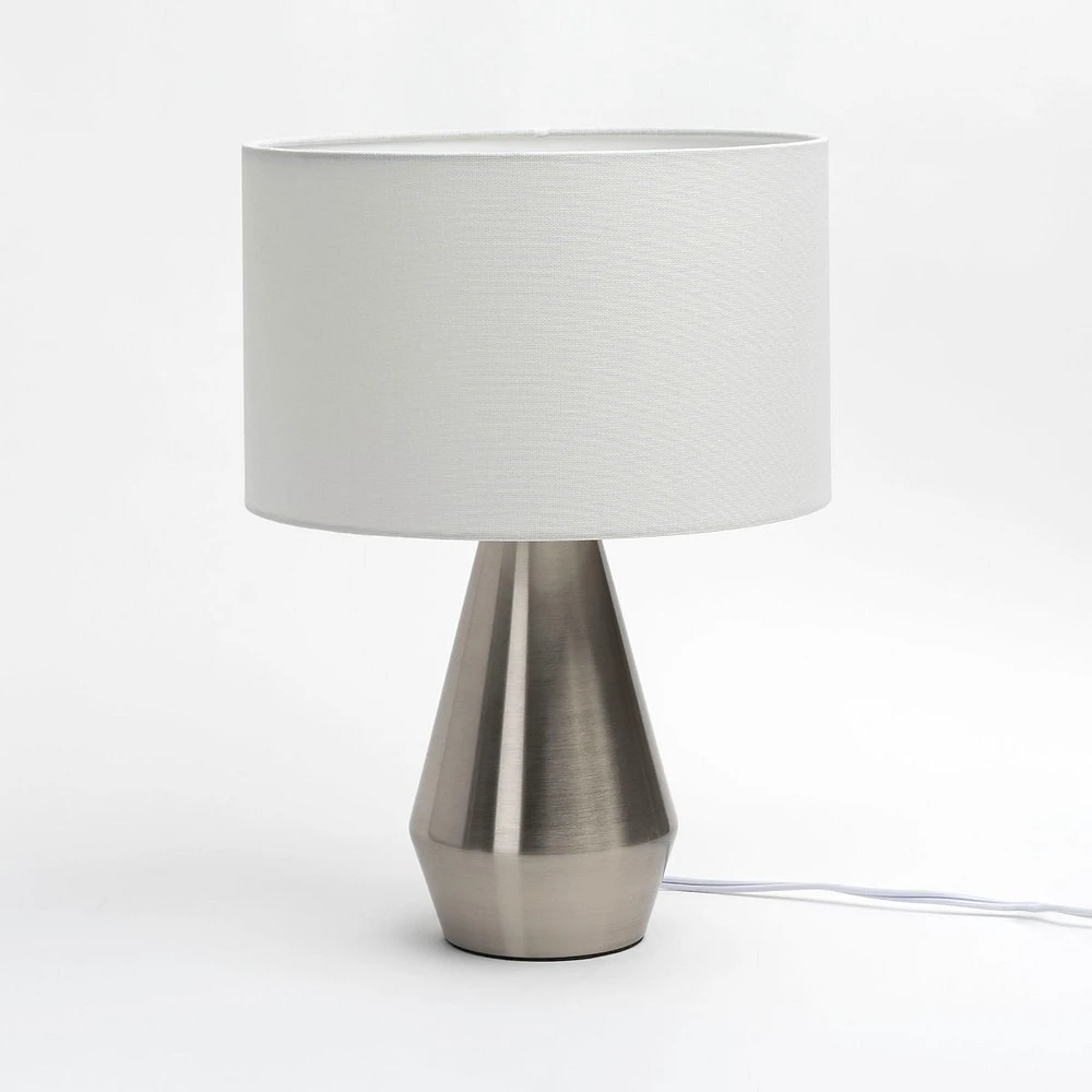 Melanie Table Lamp - Satin Nickel