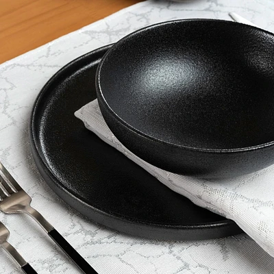 Minto Placemat - Silver/White