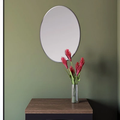 Orlin Frameless Oval Mirror