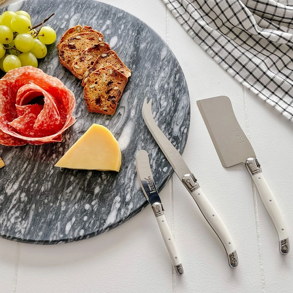 Ensemble de couteaux à fromage Laguiole -  blanc