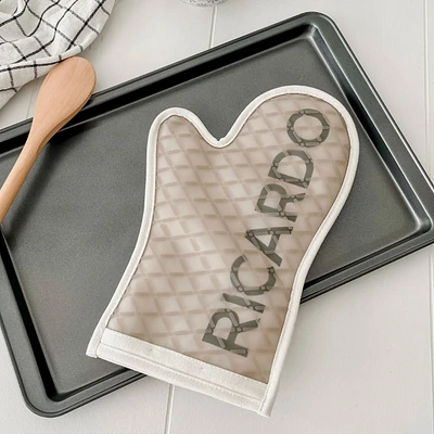 Ricardo Beige Silicone Oven Mitt