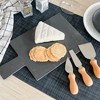 Planche à service en ardoise pour fromage, 4 pièces