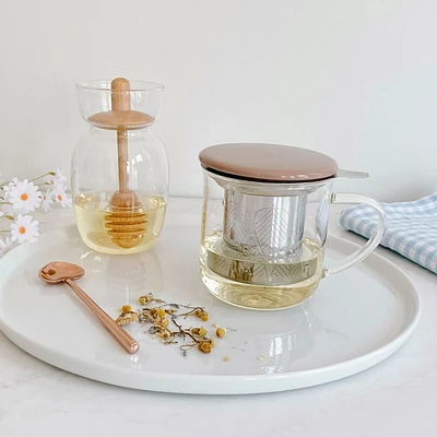 Minima Eva Infuser Mug with Brown Lid by Viva