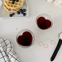 Set of 2 Heart-Shaped Tea/Coffee Cups