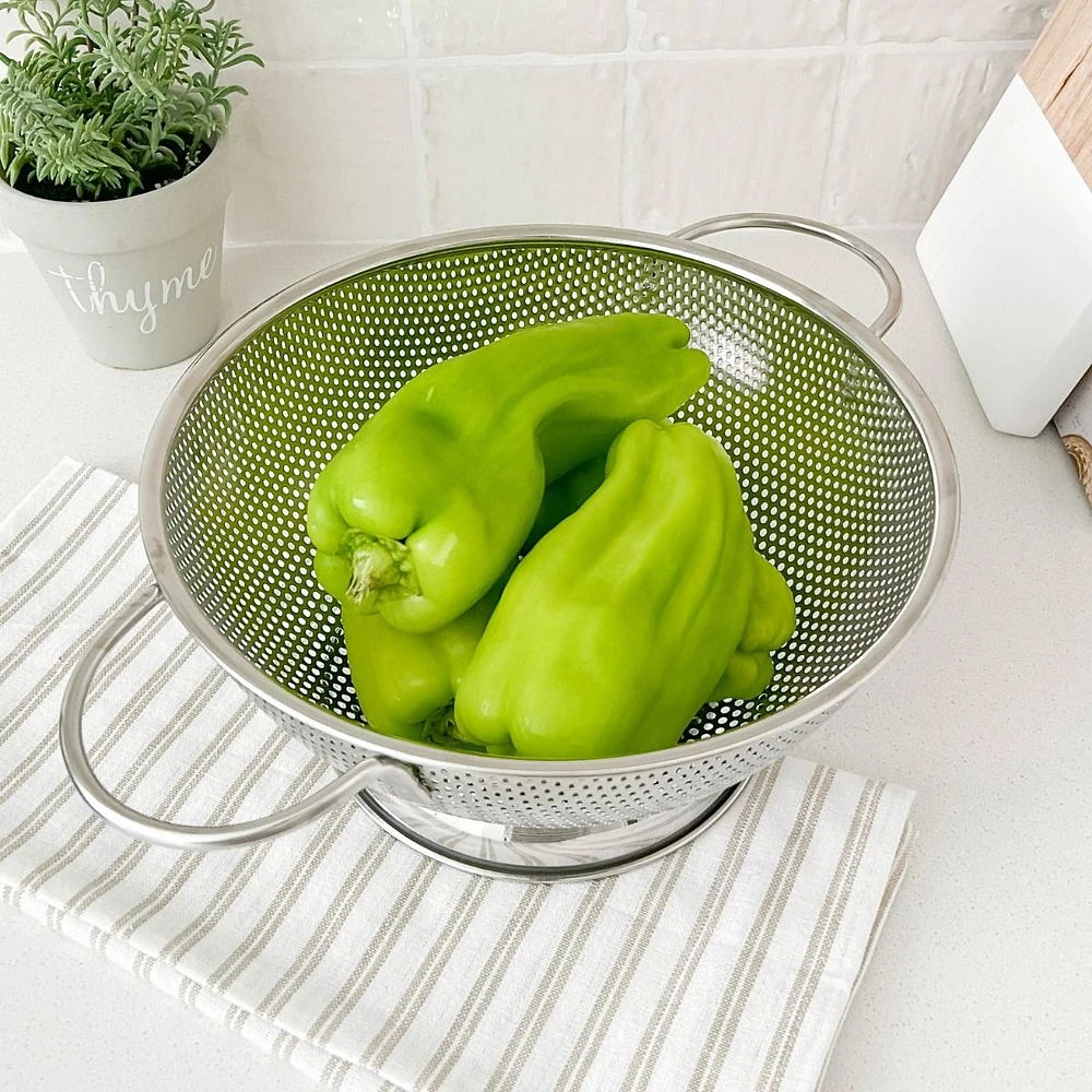 Stainless Steel Colander by Gourmet - 25.5 cm