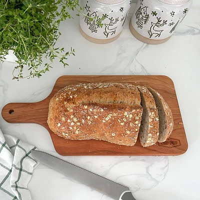 Chop Chop Cherry Wood Cutting Board with Handle 17