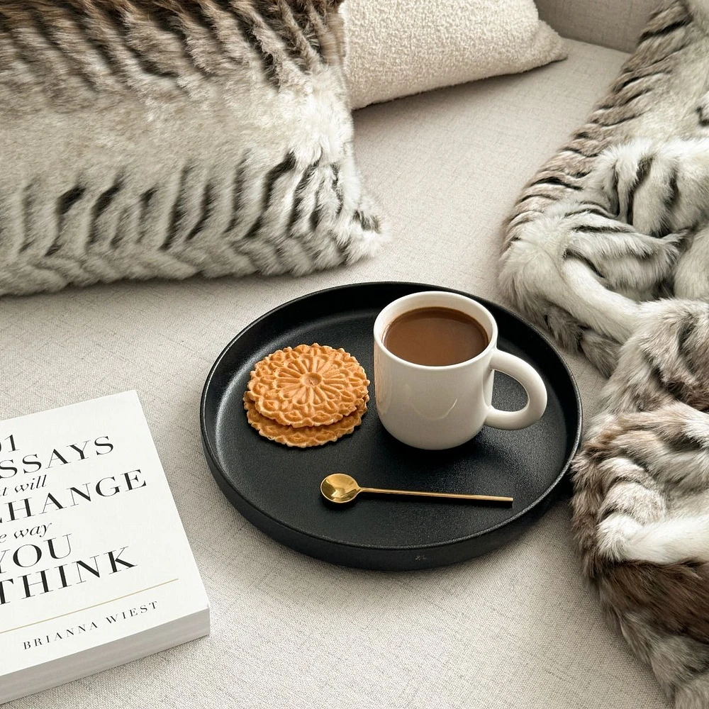 Caviar Black Serving Platter by Maxwell & Williams (28 cm)