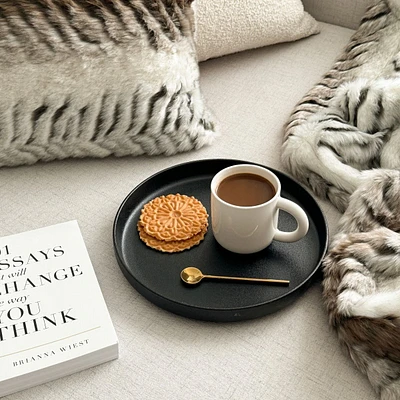 Caviar Black Serving Platter by Maxwell & Williams (28 cm)