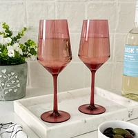 Sole White Sauvignon Glass - Pink, 13 oz