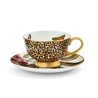 Creatures of Curiosity Leopard/Snake Teacup & Saucer by Spode