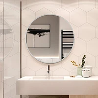 Sherman Stainless Steel Round Medicine Cabinet with Mirror