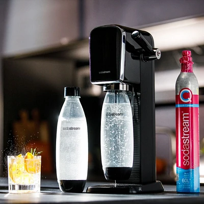 Machine à eau pétillante trousse de démarrage « Art » noire par SodaStream