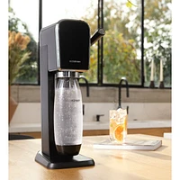 Machine à eau pétillante trousse de démarrage « Art » noire par SodaStream