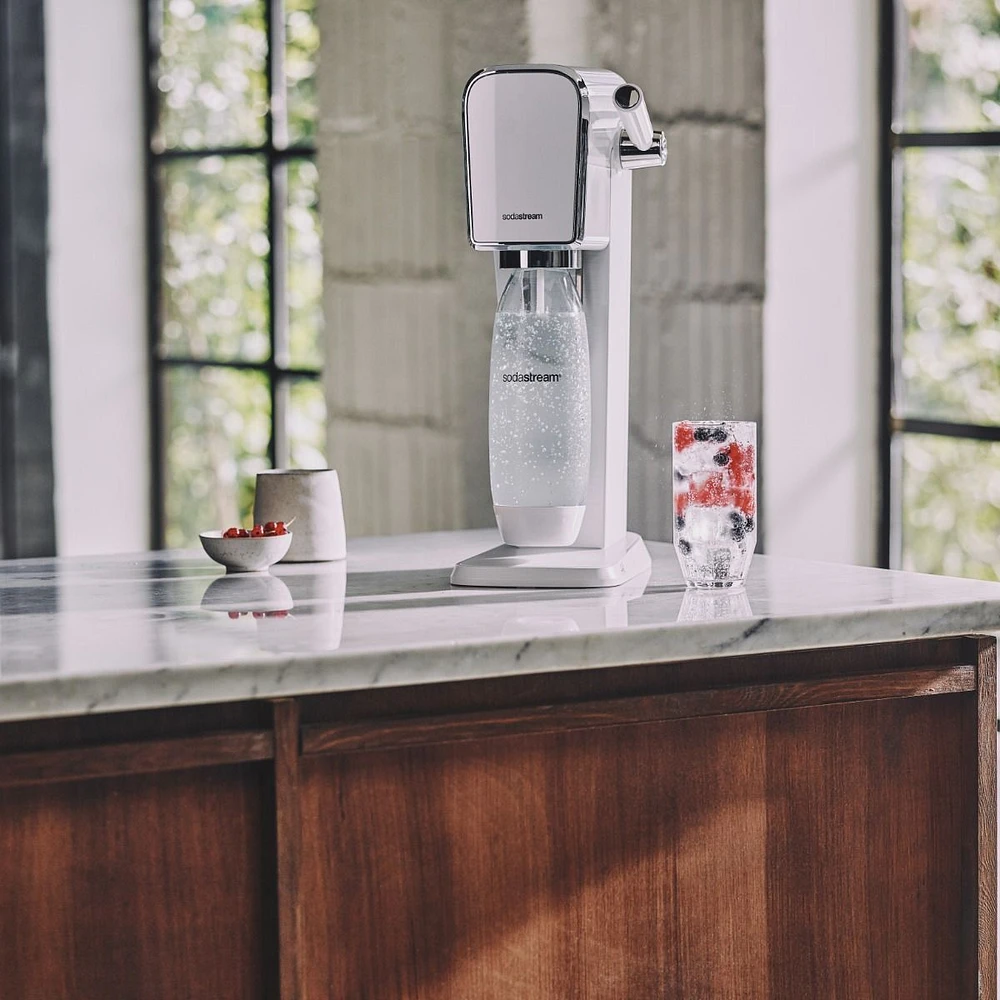 SodaStream Art White Sparkling Water Maker Starter Pack