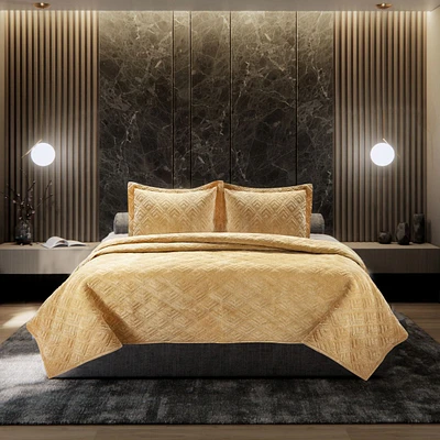 Velluto a Coste Quilt Set