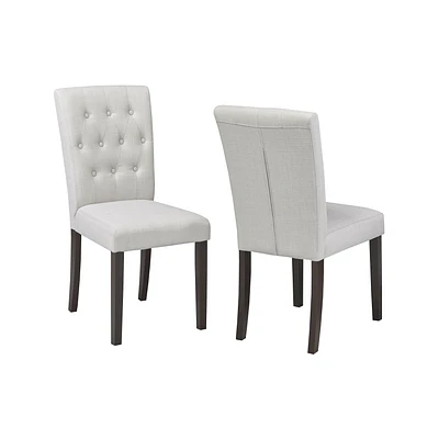 Set of 2 Tufted Dining Chair - Beige