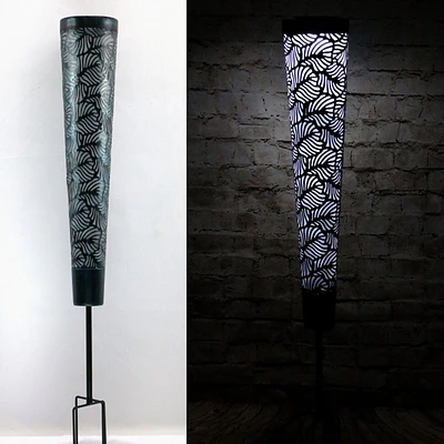 Leaf Pattern Solar Shadow Caster      Black