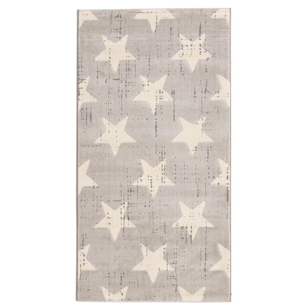 Stars Light Grey Rug