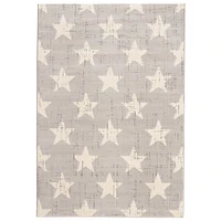 Stars Light Grey Rug