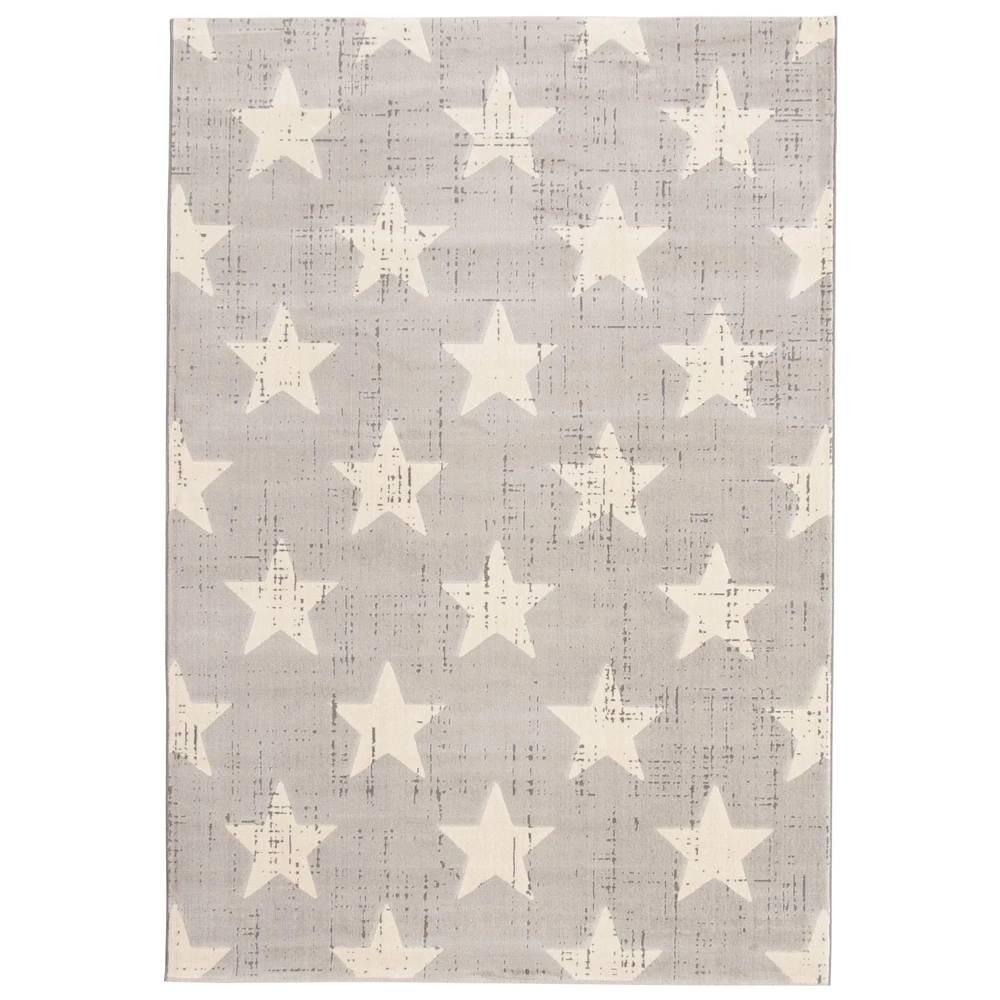 Stars Light Grey Rug