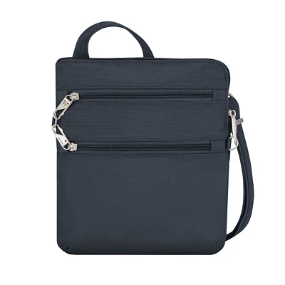 Travelon Anti-Theft Classic Slim Double Zip Crossbody - Midnight