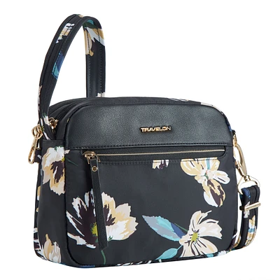 Travelon Anti-Theft Addison Small Crossbody - Midnight Floral