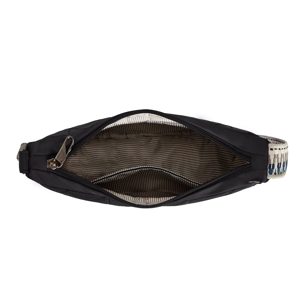 Travelon Boho Anti-Theft Crescent Crossbody - Black