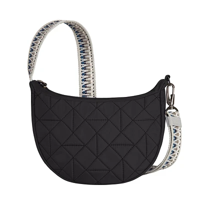 Travelon Boho Anti-Theft Crescent Crossbody - Black