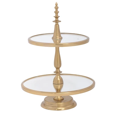 Elegance Anastasia Gold 2 Tier Stand