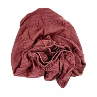 Bamboo Muslin Fitted Crib Sheet - Burgundy by Beba
