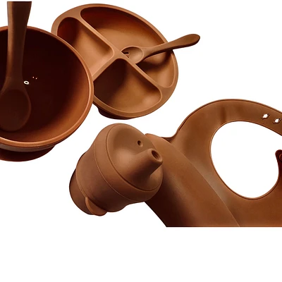 Nala Toddler Full Dinnerware Set - Clay by Beba