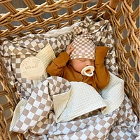 Checkered Organic Baby Bed Set by Beba
