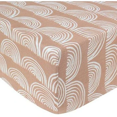 Bamboo Muslin Fitted Crib Sheet - Rainbow Toffee by Beba