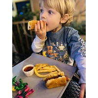 The Baby Slate Grey Table Tyke Placemat With Suctions