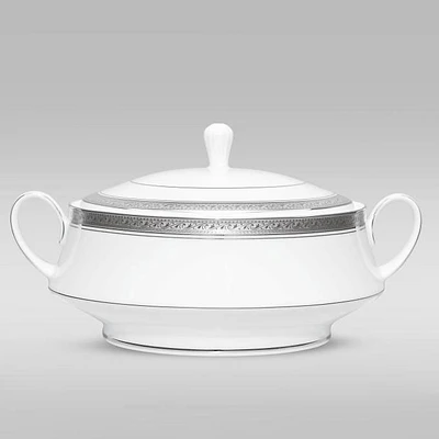 Crestwood Platinum Covered Vegetable Server by Noritake