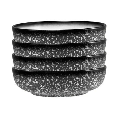Maxwell & Williams Set of 4 Granite Coupe Bowls - 22cm