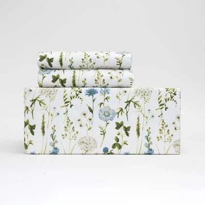 Meadow Floral Flannel Sheet Set