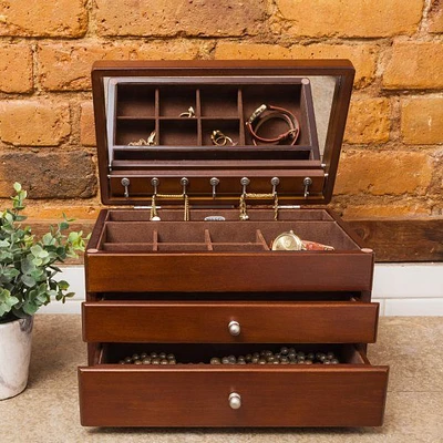 Mele and Co Brisbane Wooden Watch Box - Walnut