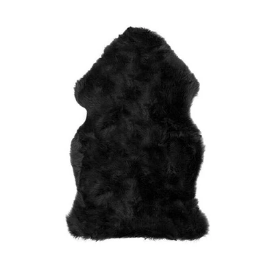 New Zealand Black Sheep Skin Rug 2' x 3'