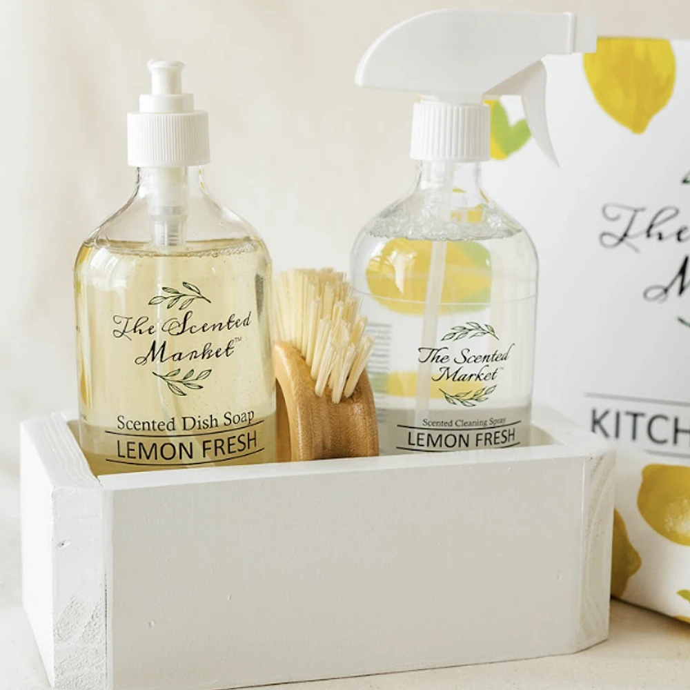 The Scented Market Kitchen Clean Box, 5 Pieces - Fresh Lemon