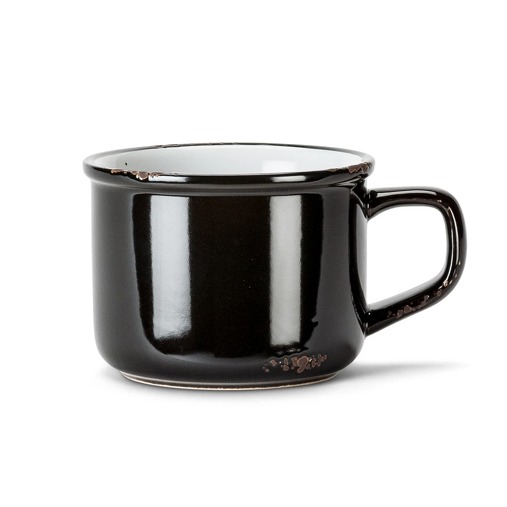 Abbott Tasse à cappuccino rétro - Noire