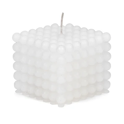 White Bubble Candle, Small