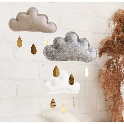 Cloud Mobile - Taupe, Grey & White