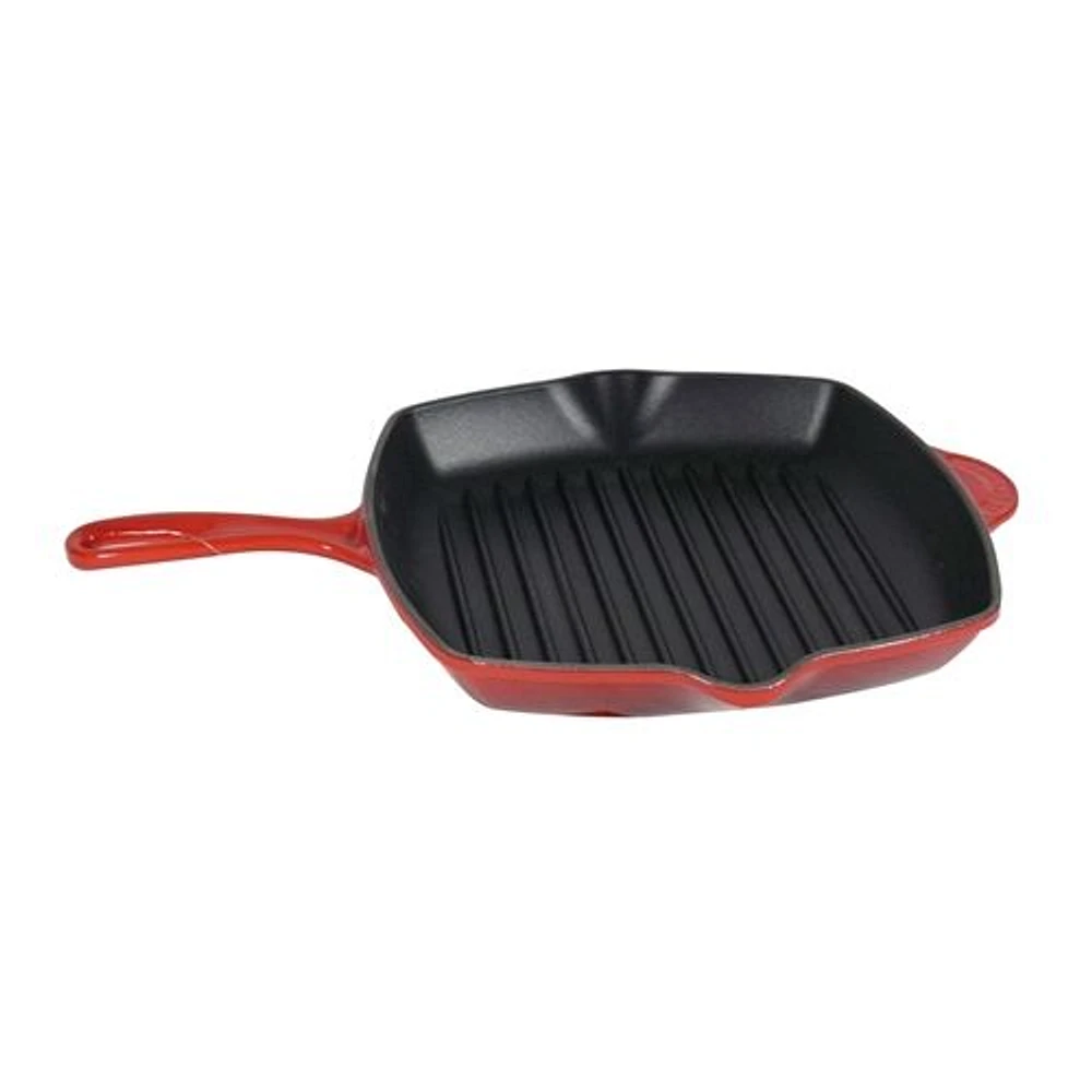 Le Creuset Square Skillet Grill - Red
