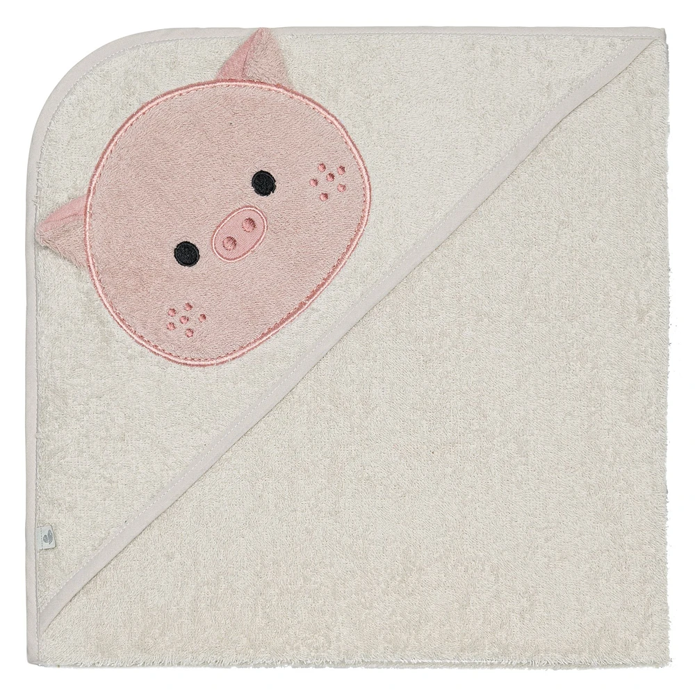 Hooded Towel and Small Bib - Piglet