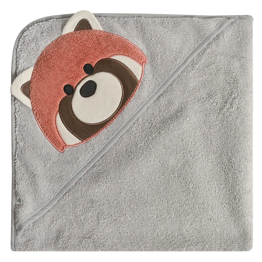 Hooded Towel and Small Bib - Red panda