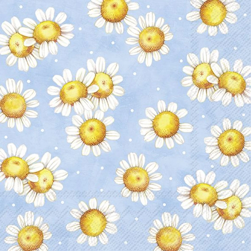 Lunch Napkins, Pack of 20 - Sunny Flowers