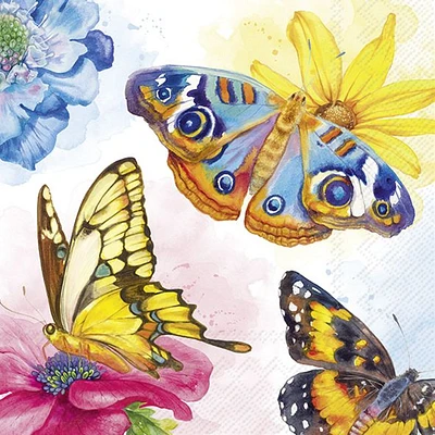 Lunch Napkins, Pack of 20 - Garden Beauties