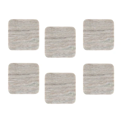 Maxwell & Williams Set of 6 Square Marble Coasters - 10 x 10cm