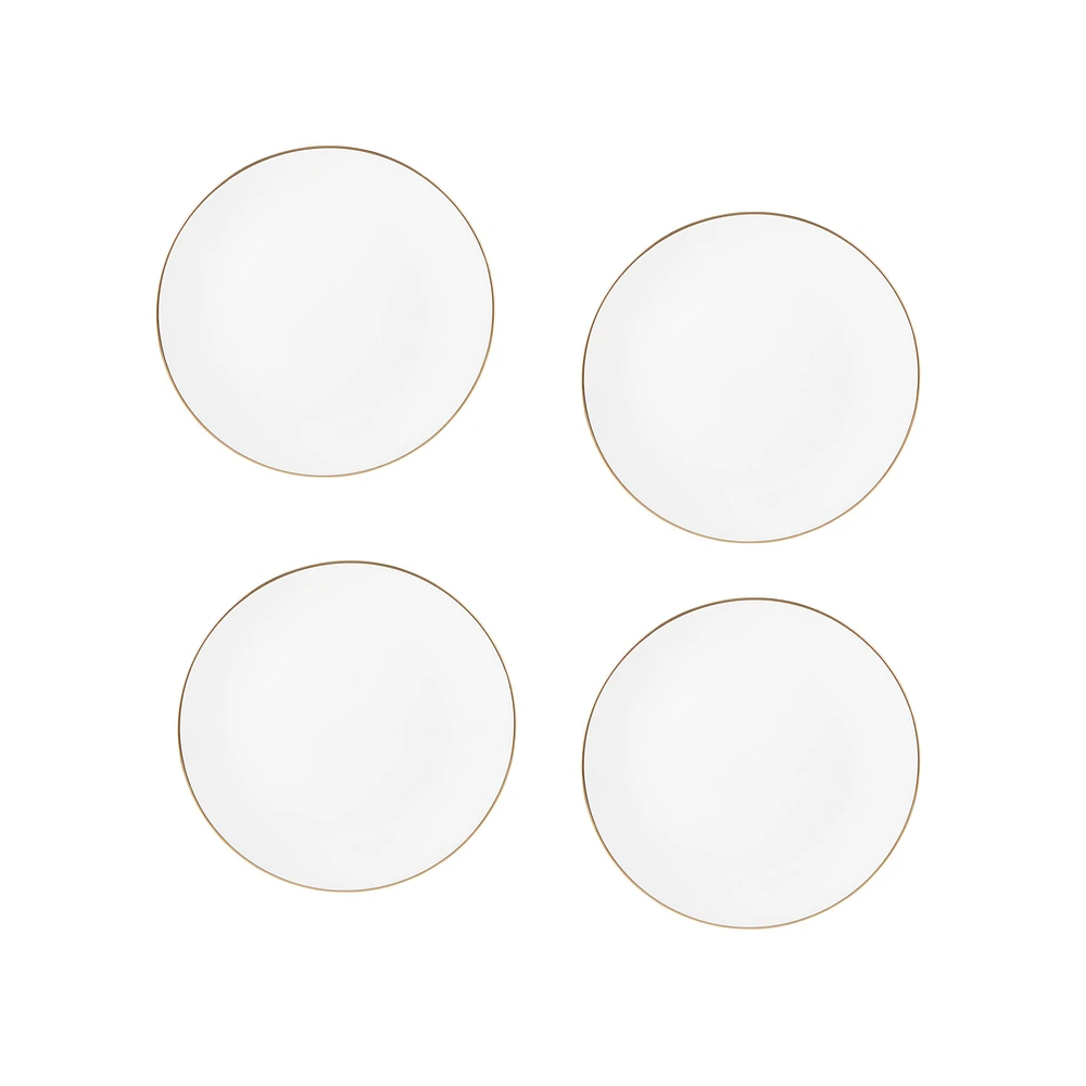 Maxwell & Williams ensemble de 4 assiettes coupe « White Gold »
